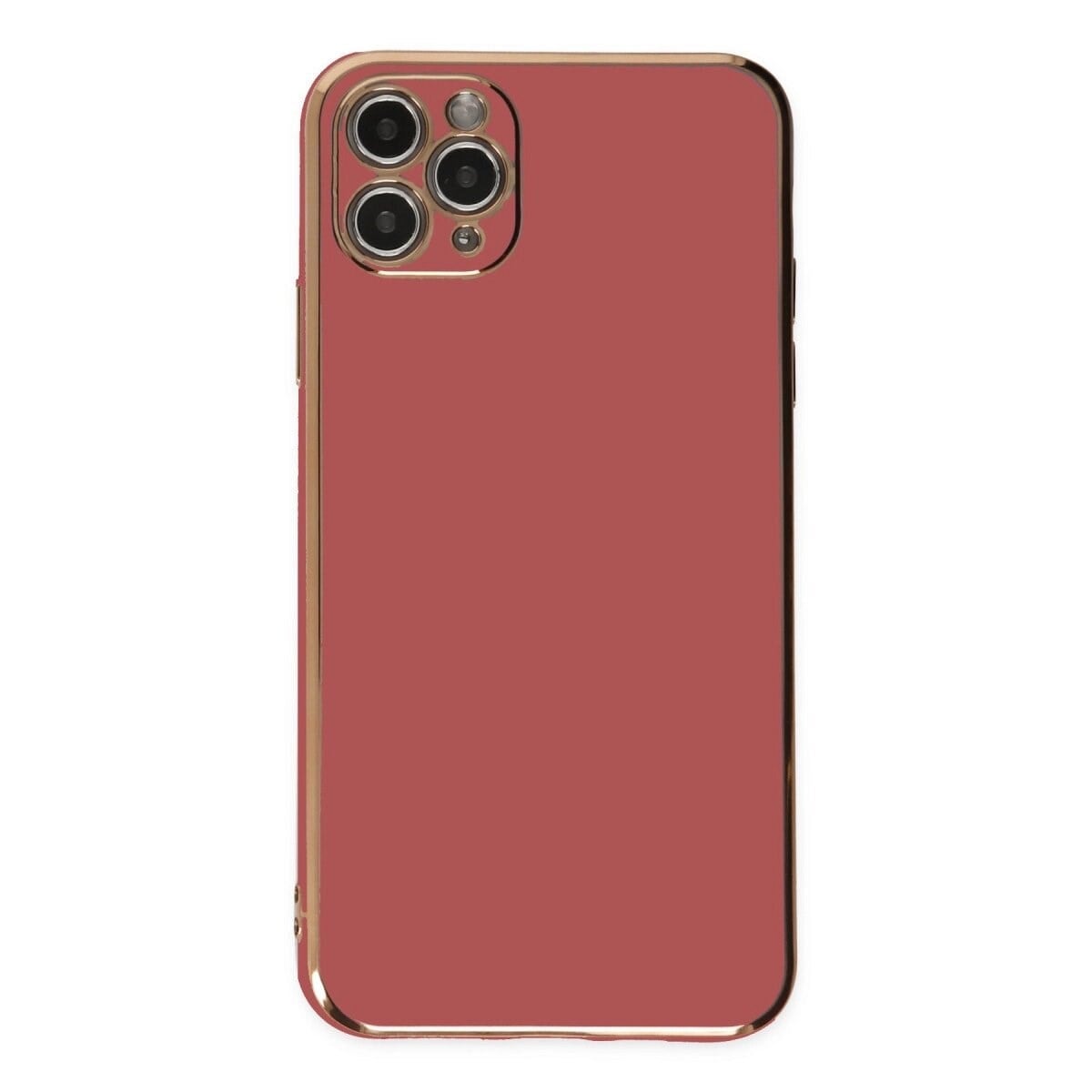 Apple İphone 11 Pro Max Kılıf Volet Silikon - Kırmızı