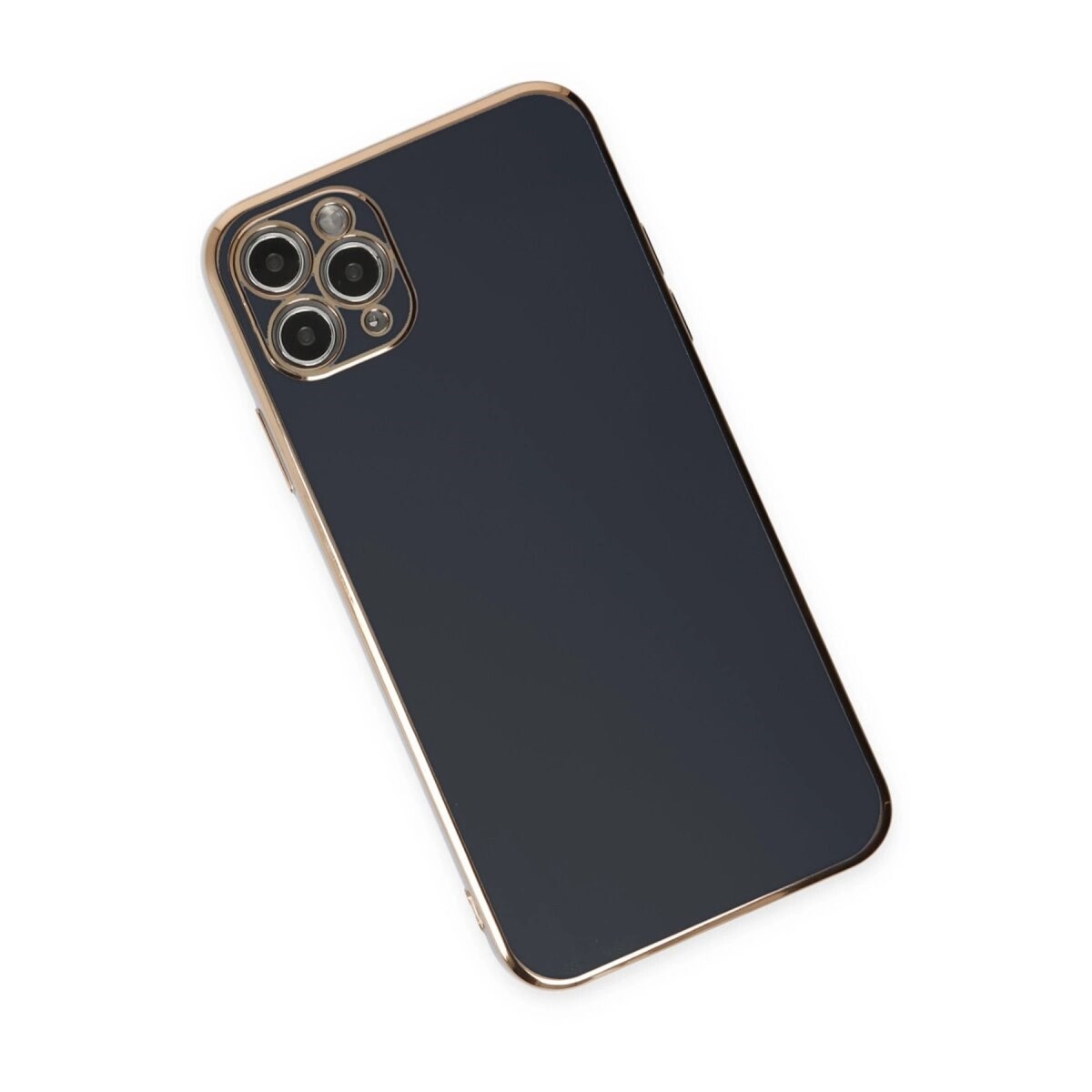 Apple İphone 11 Pro Max Kılıf Volet Silikon - Siyah