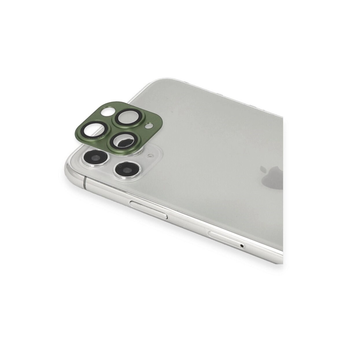 Apple İphone 11 Pro Max Pers Alüminyum Kamera Lens - Yeşil