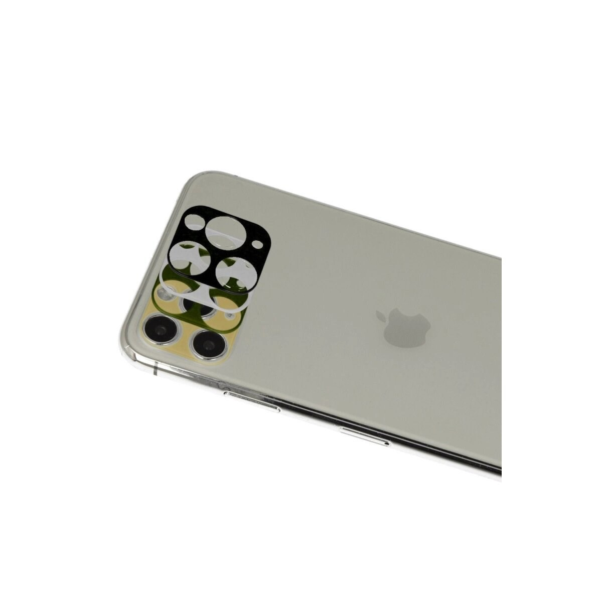 Apple İphone 11 Pro Max Rainbow Kamera Lens Koruma Cam - Gold