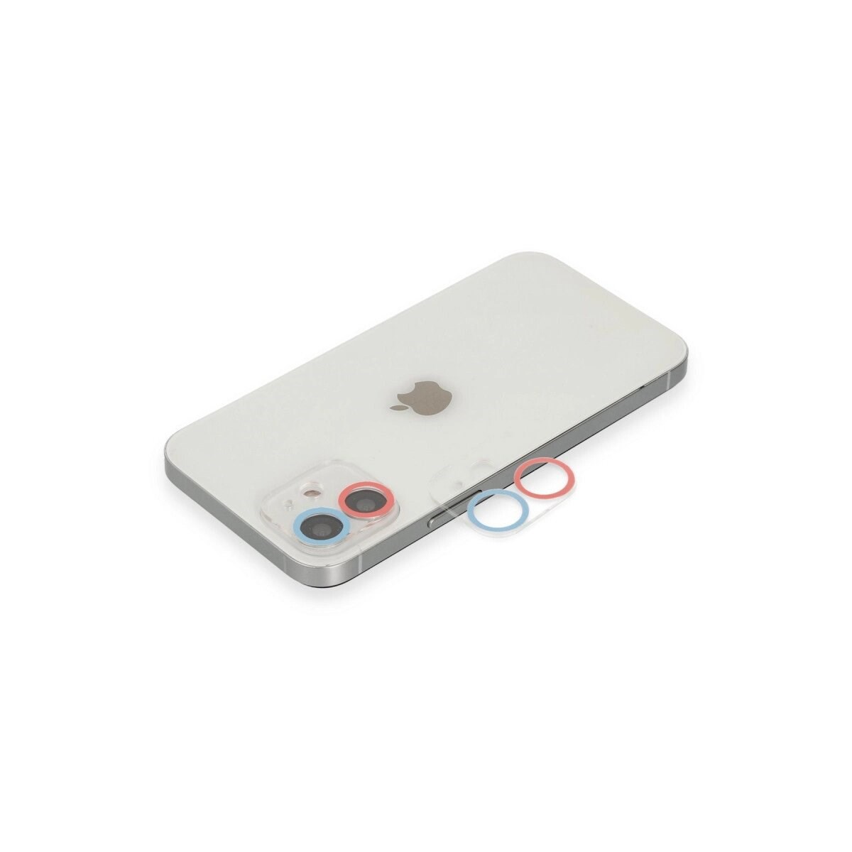 Apple İphone 11 Renkli Kamera Lens Koruma Cam - Pembe-mavi