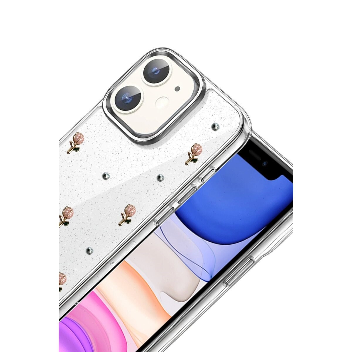 Apple İphone 12 Fiyonk Desenli Kapak - Desen 6