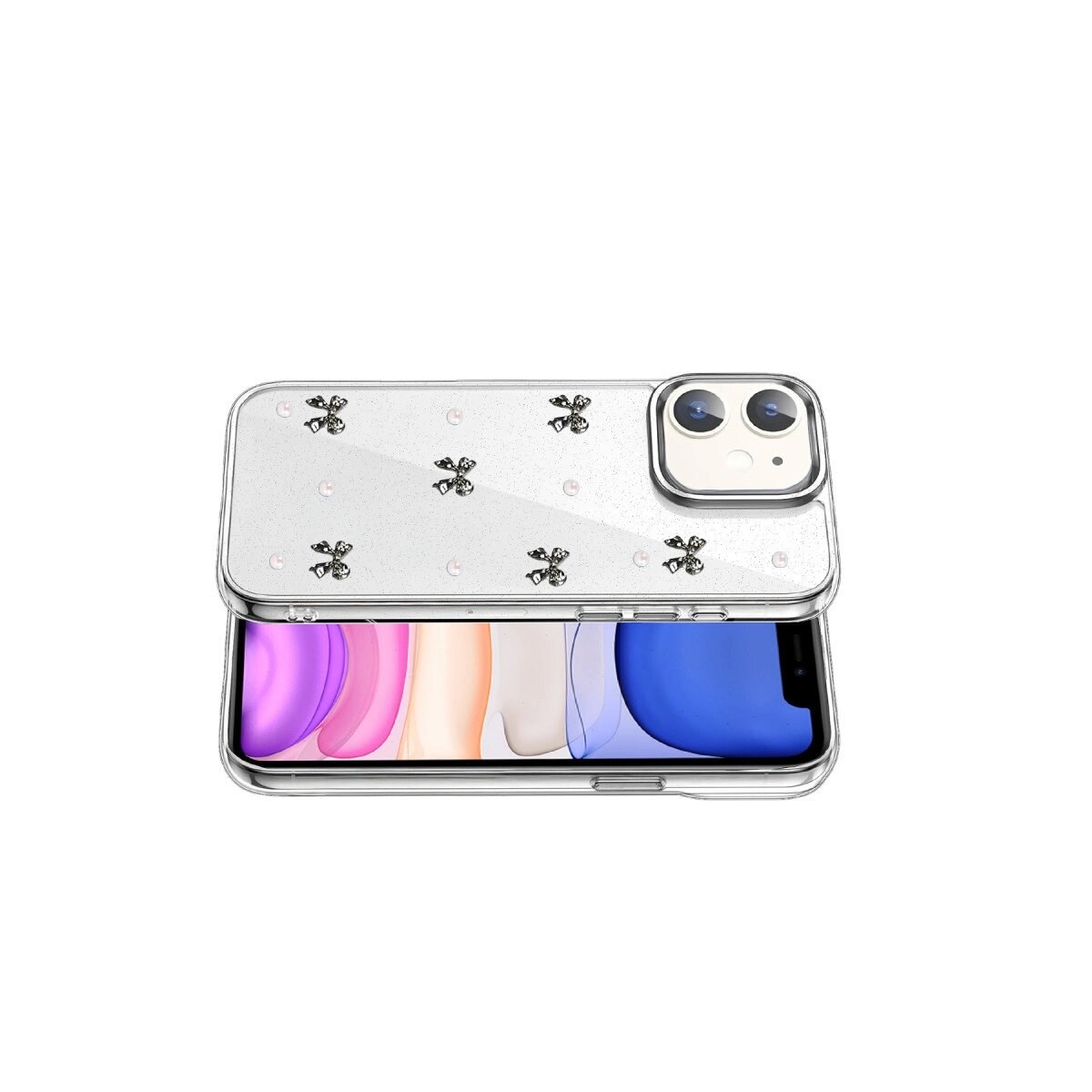 Apple İphone 12 Fiyonk Desenli Kapak - Desen 8