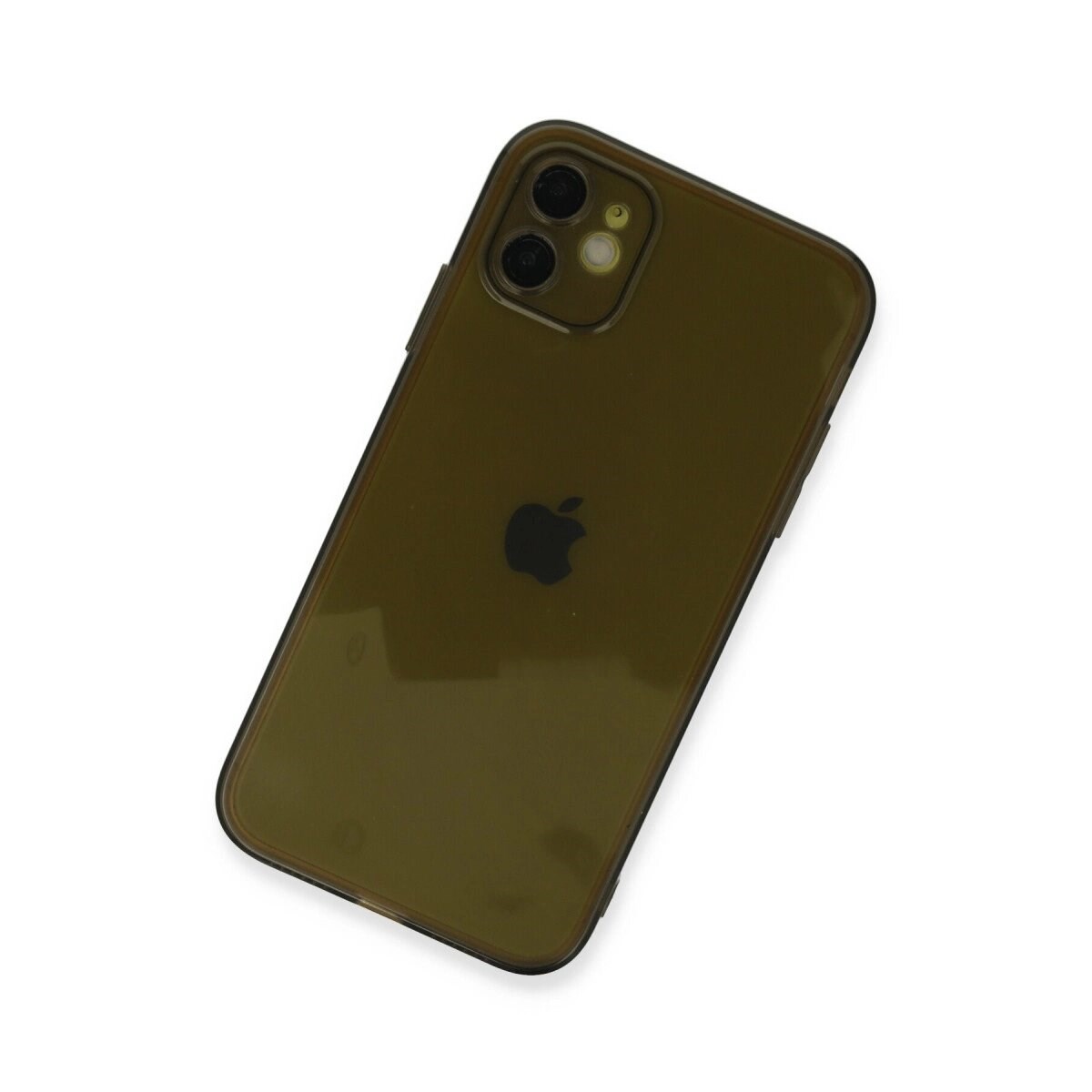 Apple İphone 12 Kılıf Fly Lens Silikon - Siyah