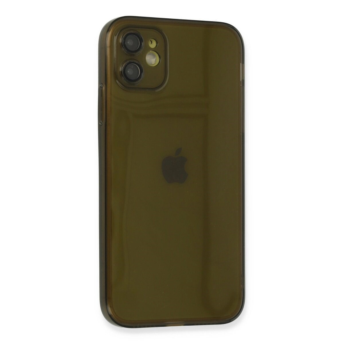 Apple İphone 12 Kılıf Fly Lens Silikon - Siyah