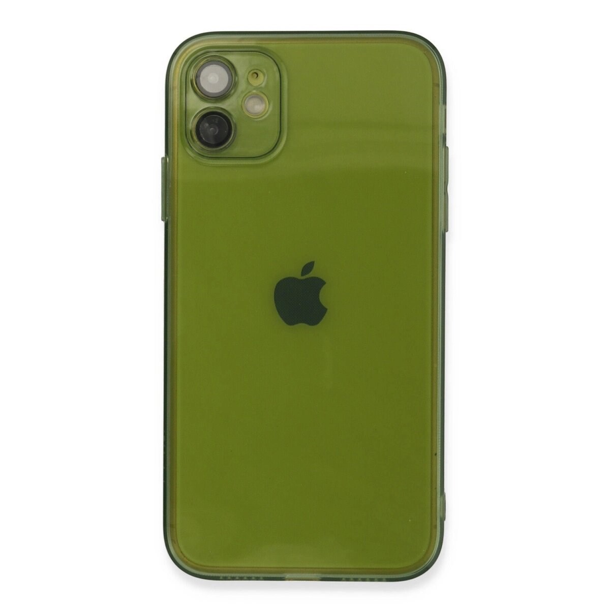 Apple İphone 12 Kılıf Fly Lens Silikon - Yeşil