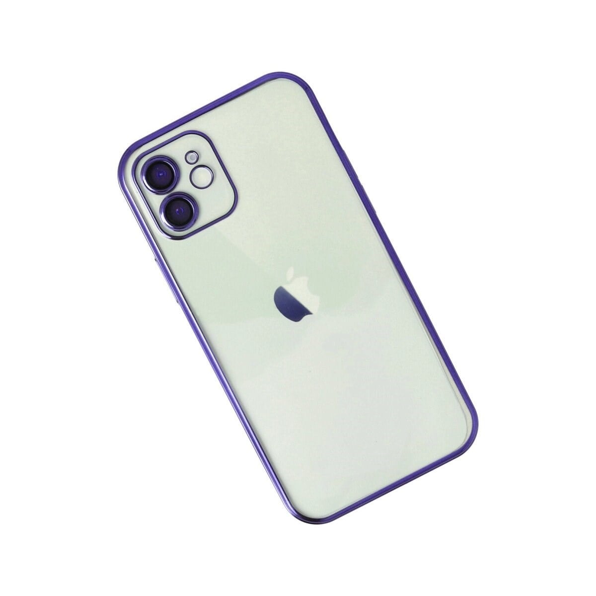 Apple İphone 12 Kılıf Razer Lensli Silikon - Mor