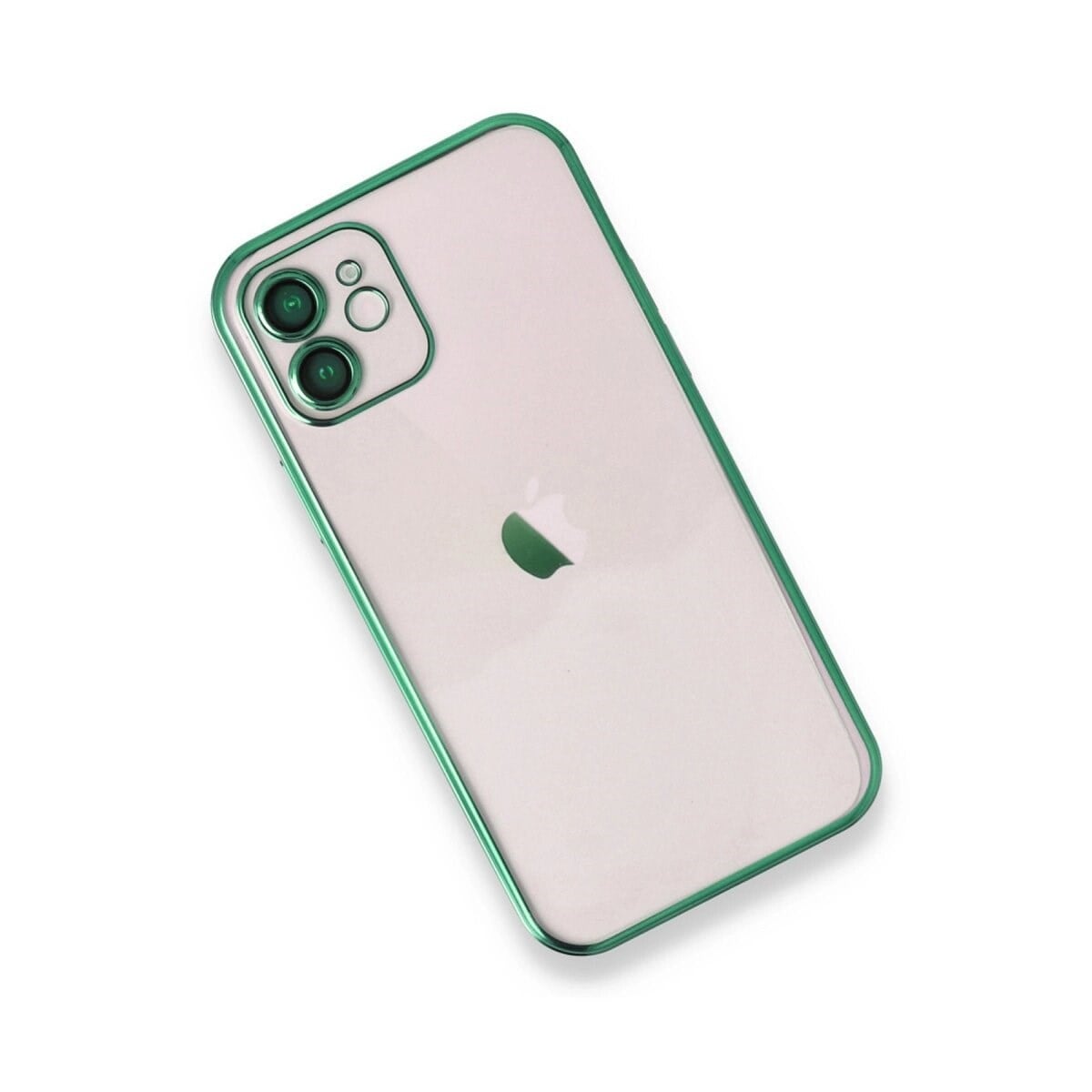 Apple İphone 12 Kılıf Razer Lensli Silikon - Yeşil