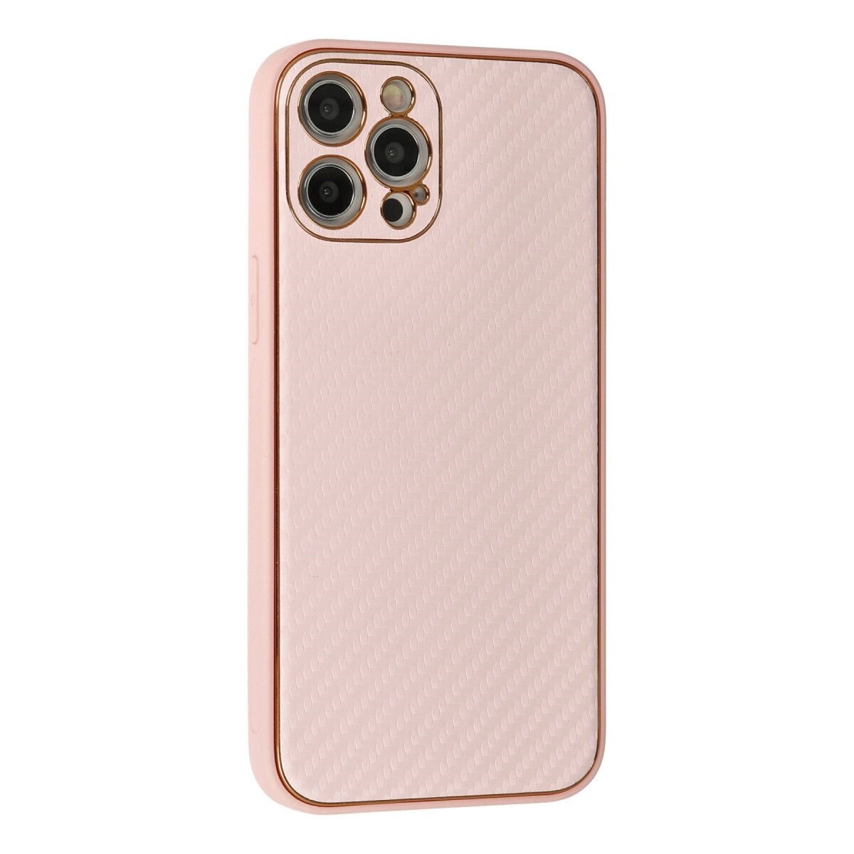 Apple İphone 12 Pro Kılıf Coco Karbon Silikon - Pembe