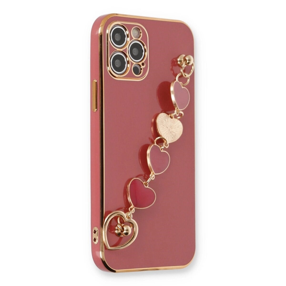 Apple İphone 12 Pro Kılıf Esila Silikon - Kırmızı