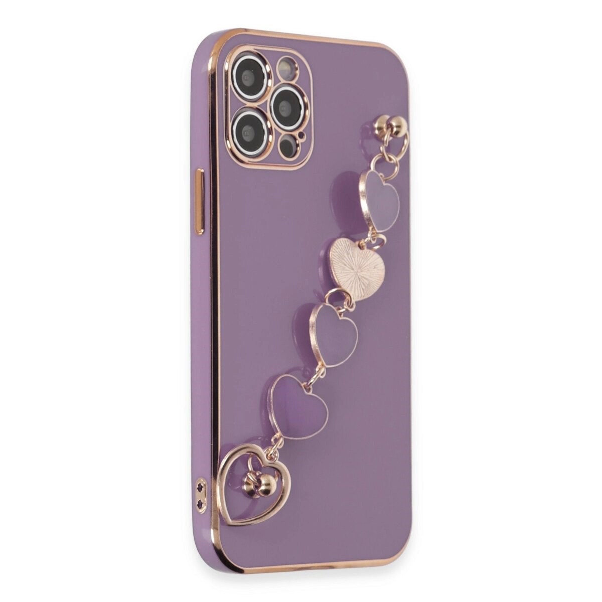 Apple İphone 12 Pro Kılıf Esila Silikon - Mor