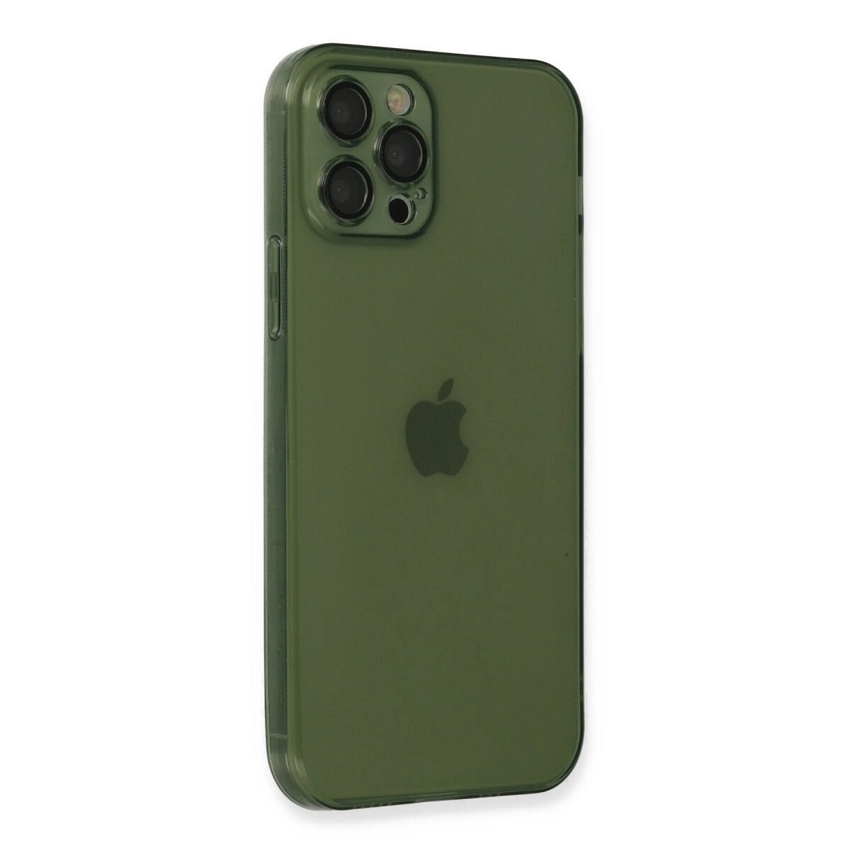 Apple İphone 12 Pro Kılıf Fly Lens Silikon - Yeşil