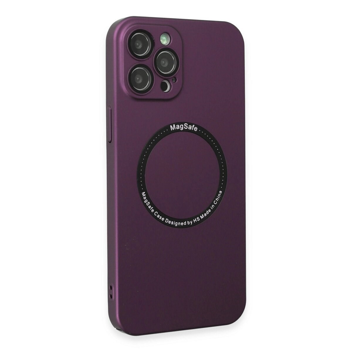 Apple İphone 12 Pro Kılıf Jack Magneticsafe Lens Silikon - Mürdüm