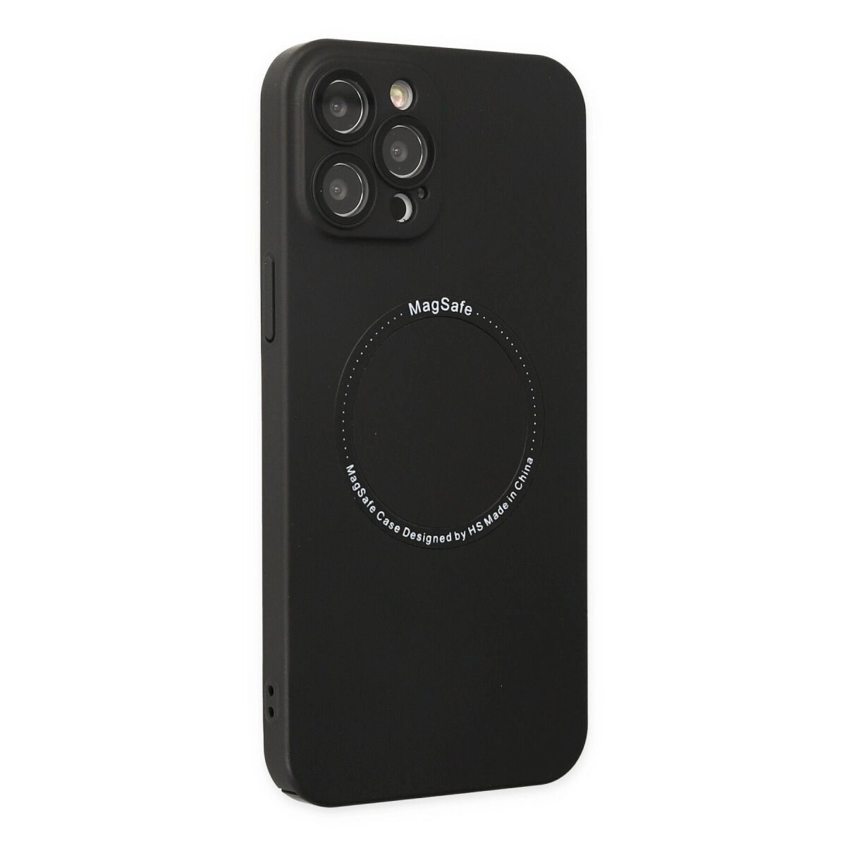 Apple İphone 12 Pro Kılıf Jack Magneticsafe Lens Silikon - Siyah