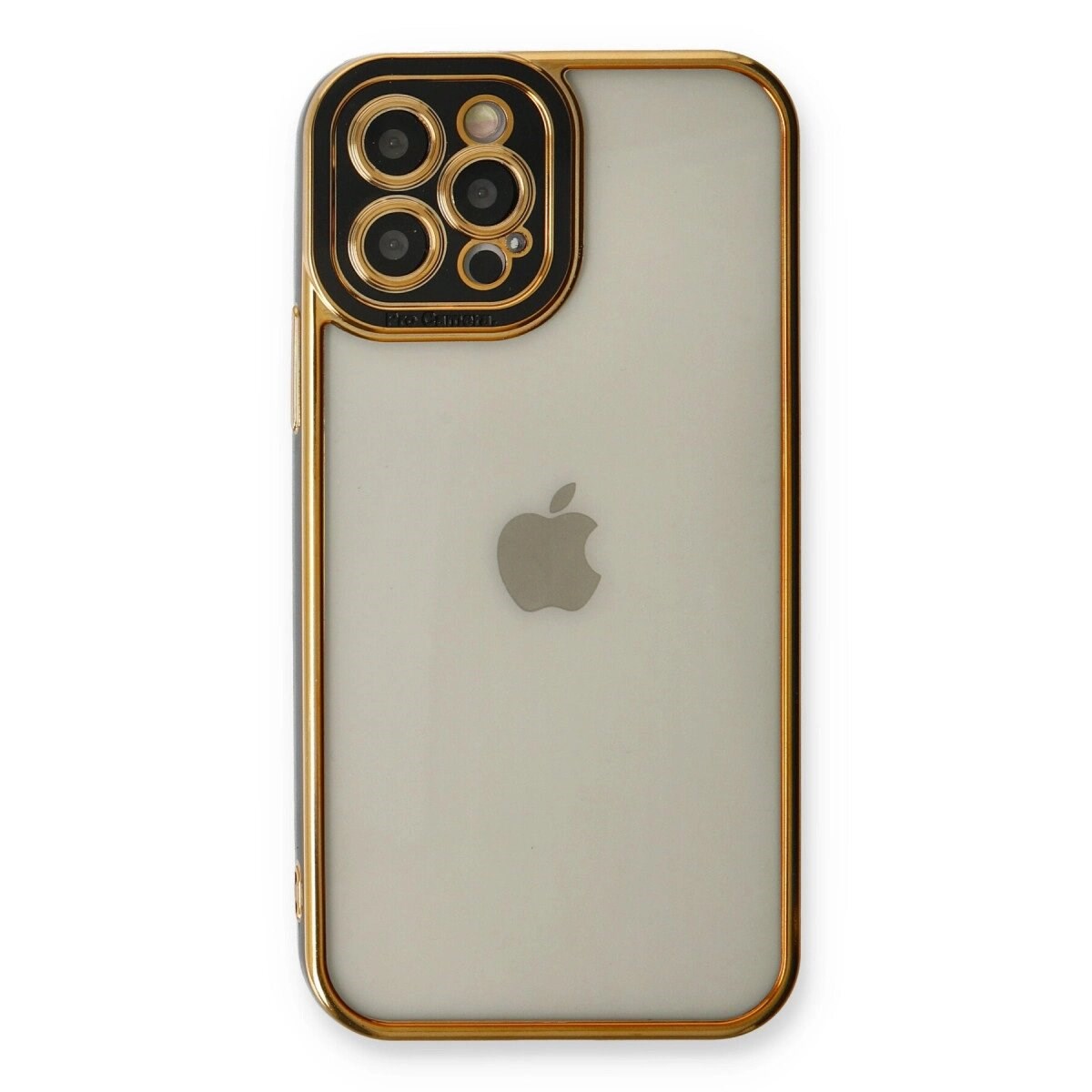 Apple İphone 12 Pro Kılıf Liva Lens Silikon - Siyah