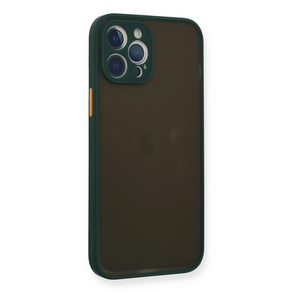 Apple İphone 12 Pro Kılıf Montreal Silikon Kapak - Yeşil