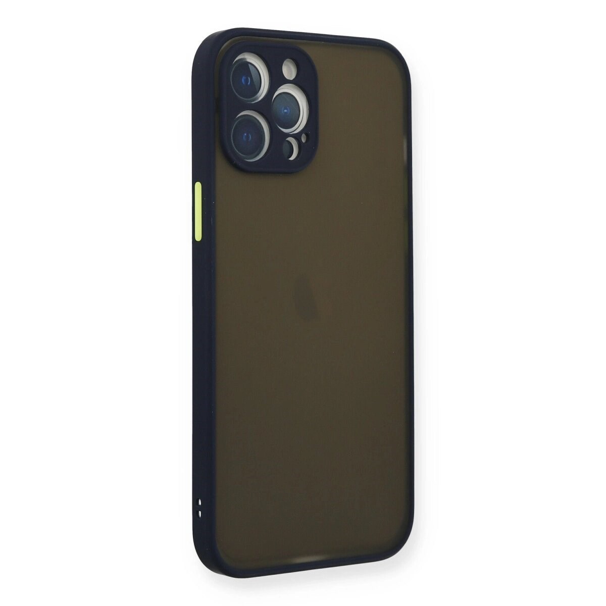Apple İphone 12 Pro Kılıf Montreal Silikon Kapak - Lacivert