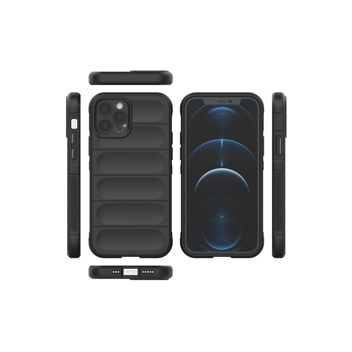 Apple İphone 12 Pro Kılıf Optimum Silikon - Siyah