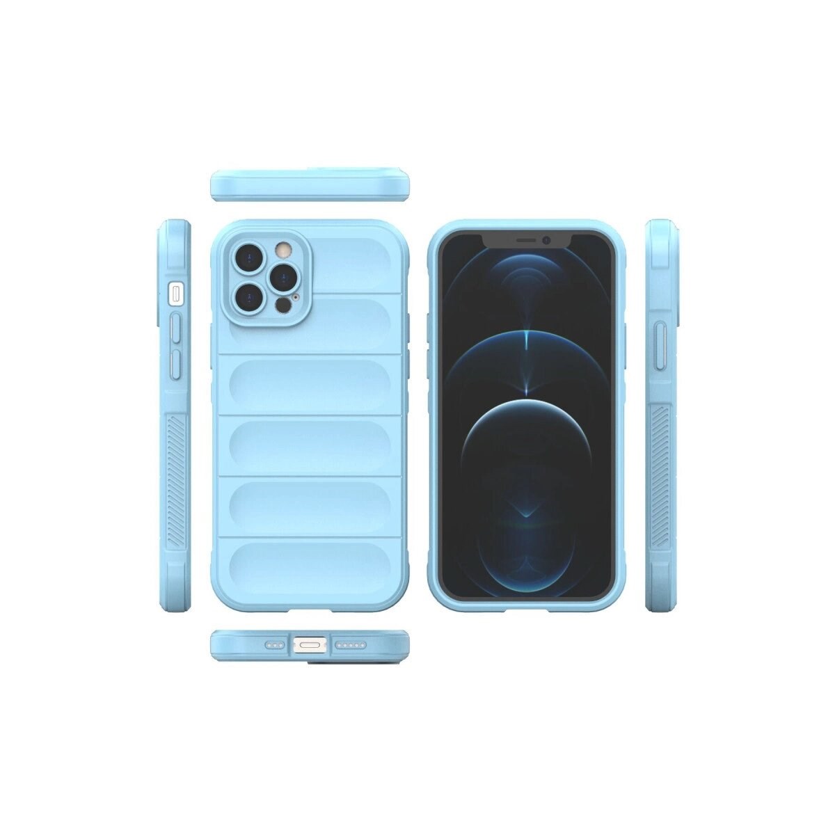 Apple İphone 12 Pro Kılıf Optimum Silikon - Sky Blue
