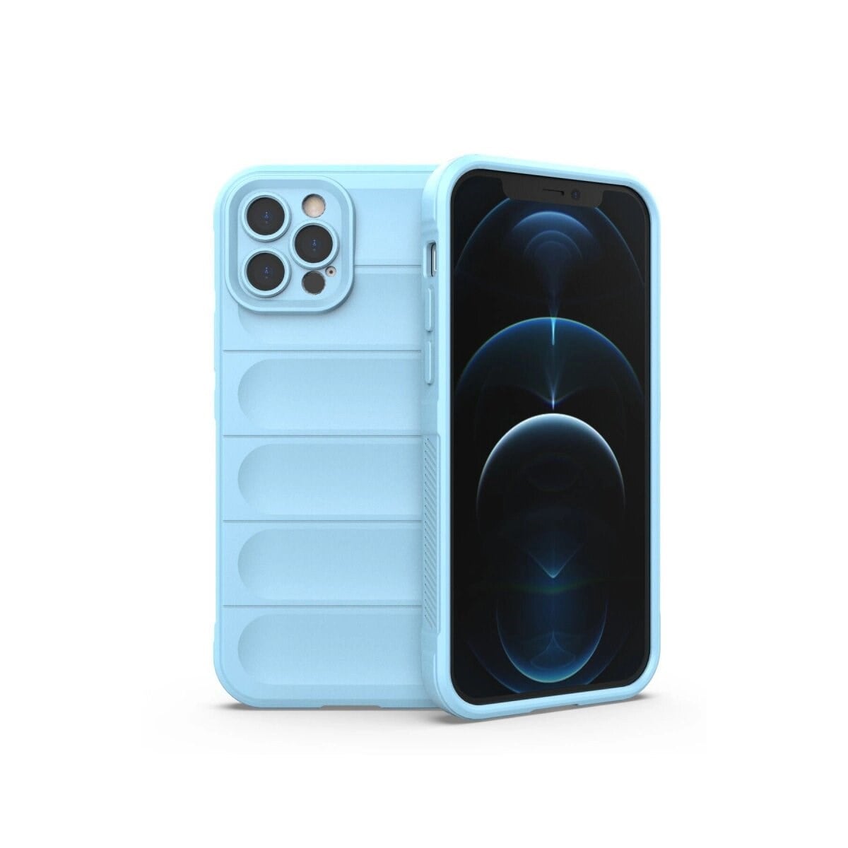 Apple İphone 12 Pro Kılıf Optimum Silikon - Sky Blue