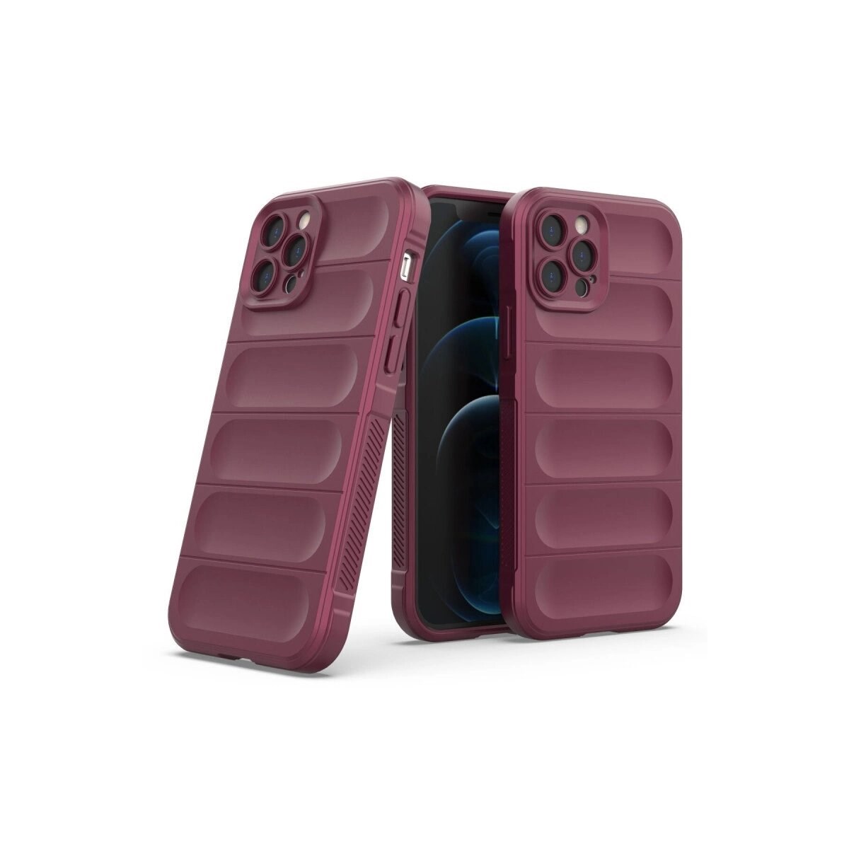 Apple İphone 12 Pro Kılıf Optimum Silikon - Bordo