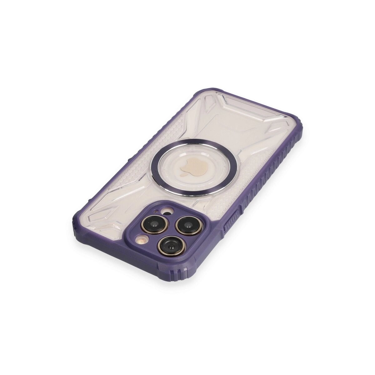 Apple İphone 12 Pro Kılıf Prag Magneticsafe Kapak - Derin Mor
