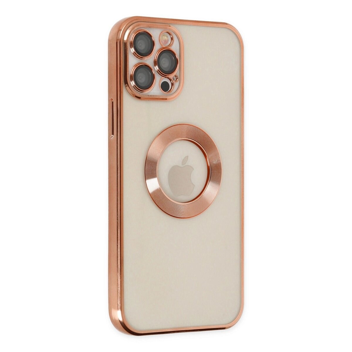Apple İphone 12 Pro Kılıf Slot Silikon - Rose Gold