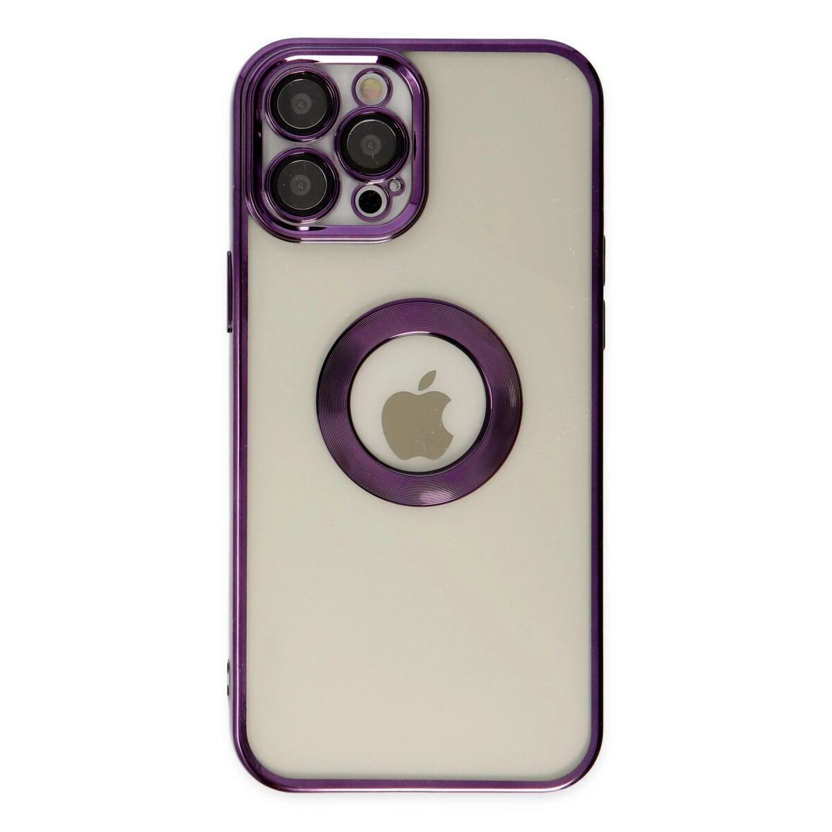 Apple İphone 12 Pro Kılıf Slot Silikon - Mor