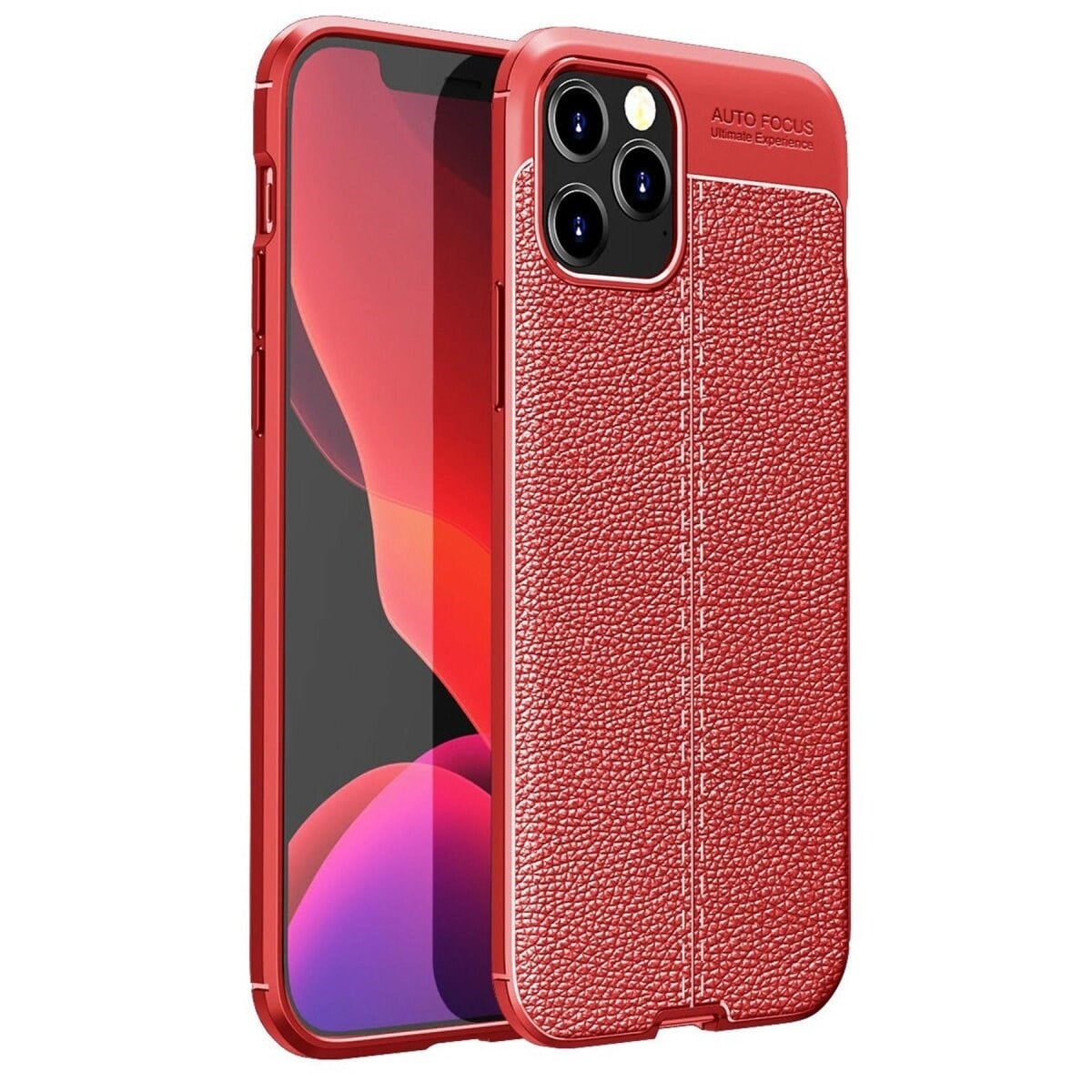 Apple İphone 12 Pro Max Kılıf Auto Focus Kapak - Kırmızı