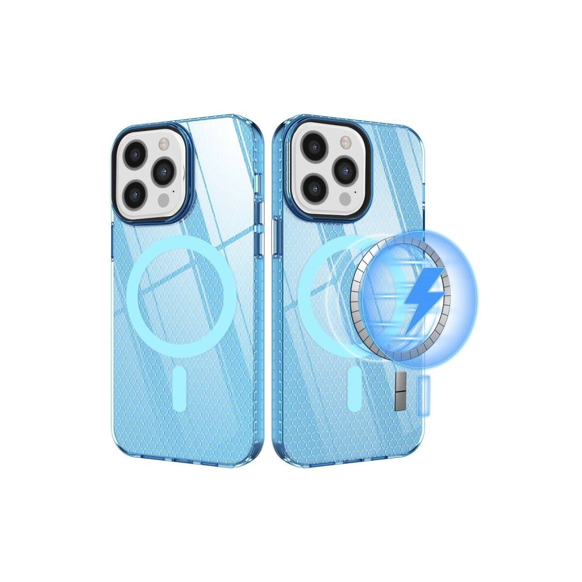 Apple İphone 12 Pro Max Kılıf Beta Magneticsafe Silikon - Mavi
