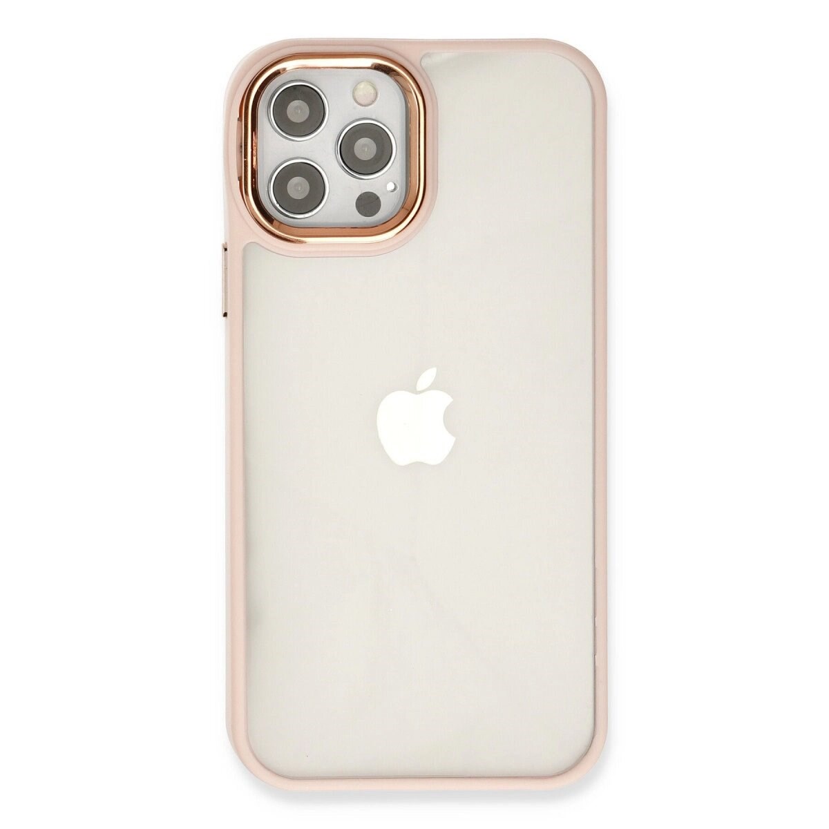 Apple İphone 12 Pro Max Kılıf Dora Kapak - Pudra