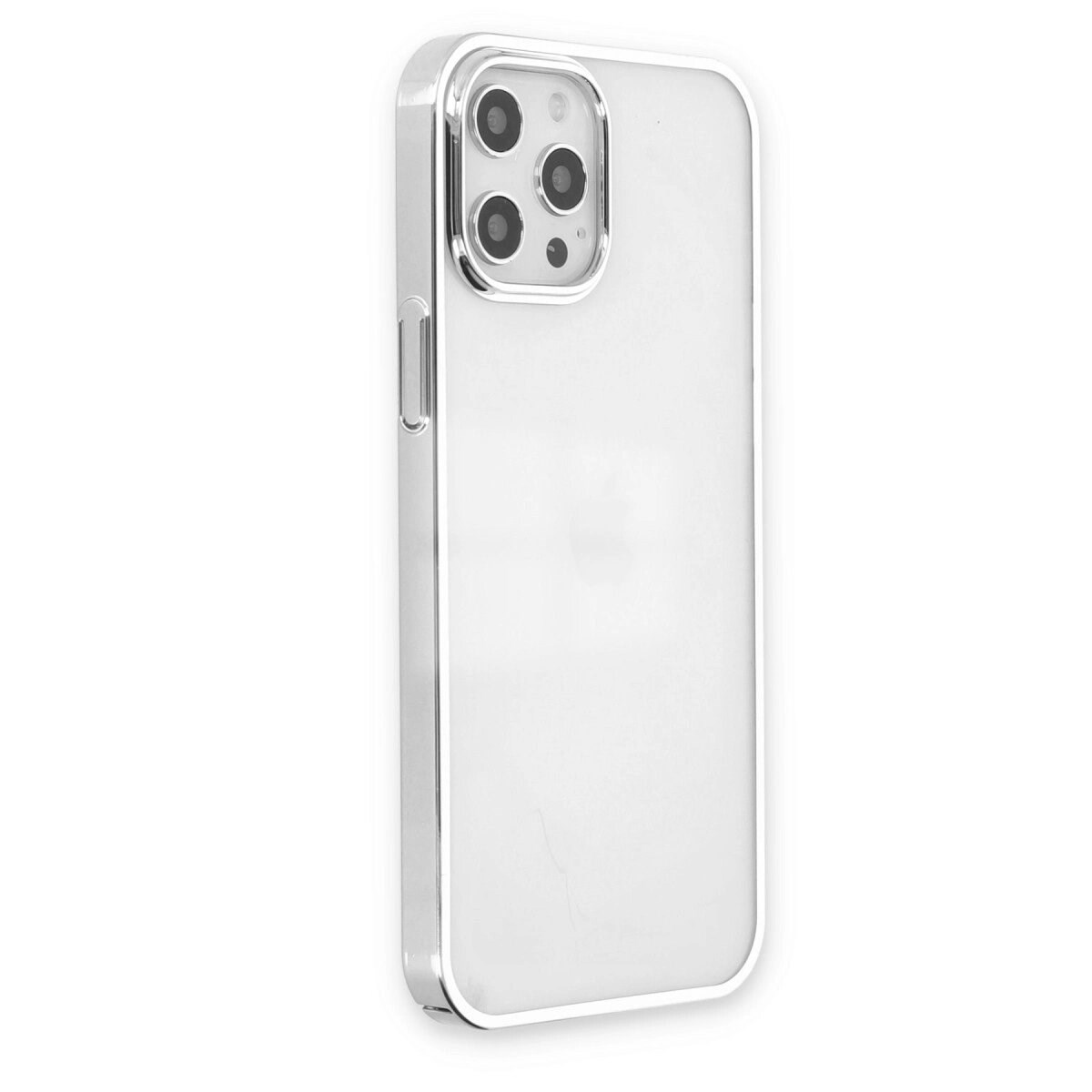 Apple İphone 12 Pro Max Kılıf Element Silikon - Gümüş