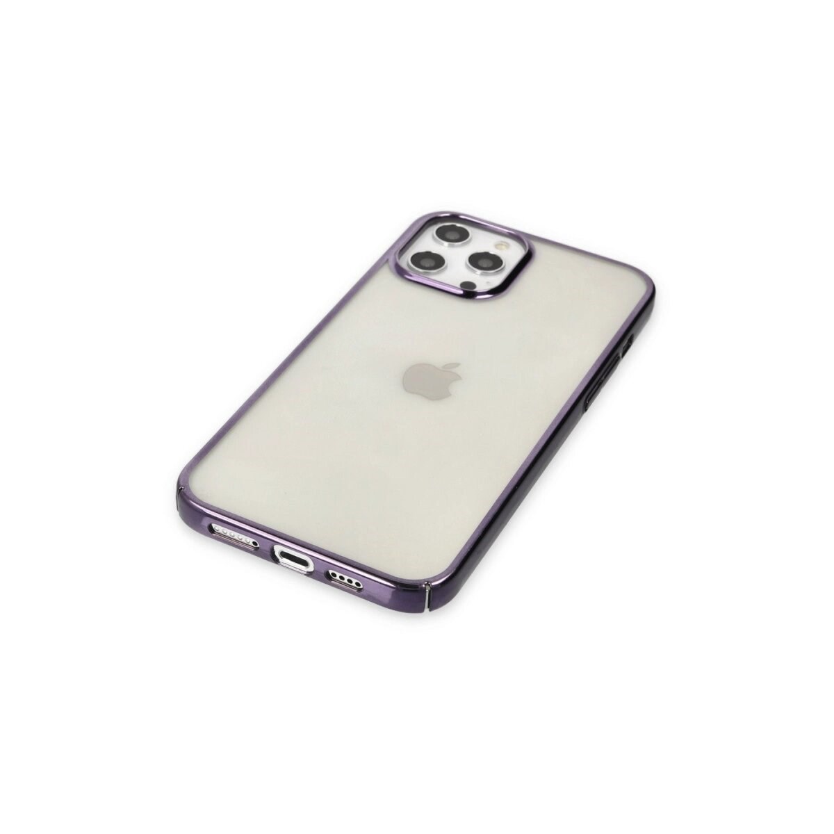 Apple İphone 12 Pro Max Kılıf Element Silikon - Mor