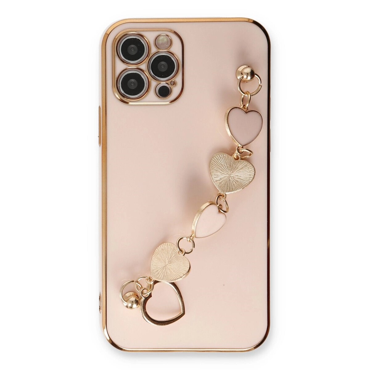 Apple İphone 12 Pro Max Kılıf Esila Silikon - Pudra