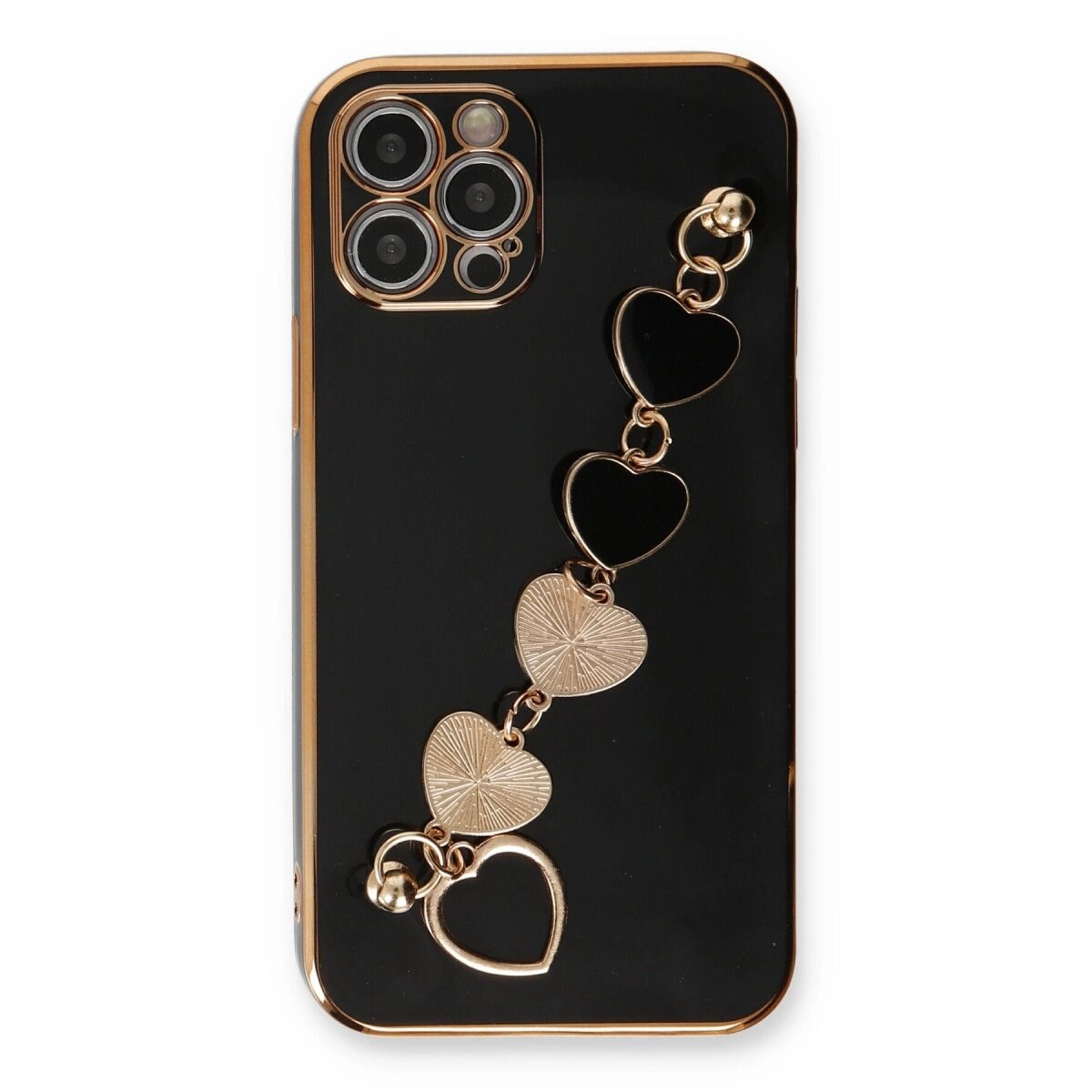 Apple İphone 12 Pro Max Kılıf Esila Silikon - Siyah