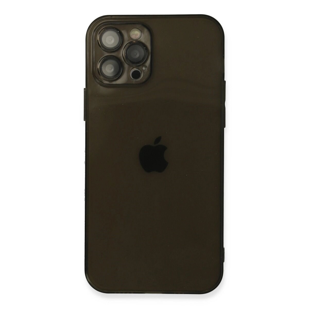 Apple İphone 12 Pro Max Kılıf Fly Lens Silikon - Siyah