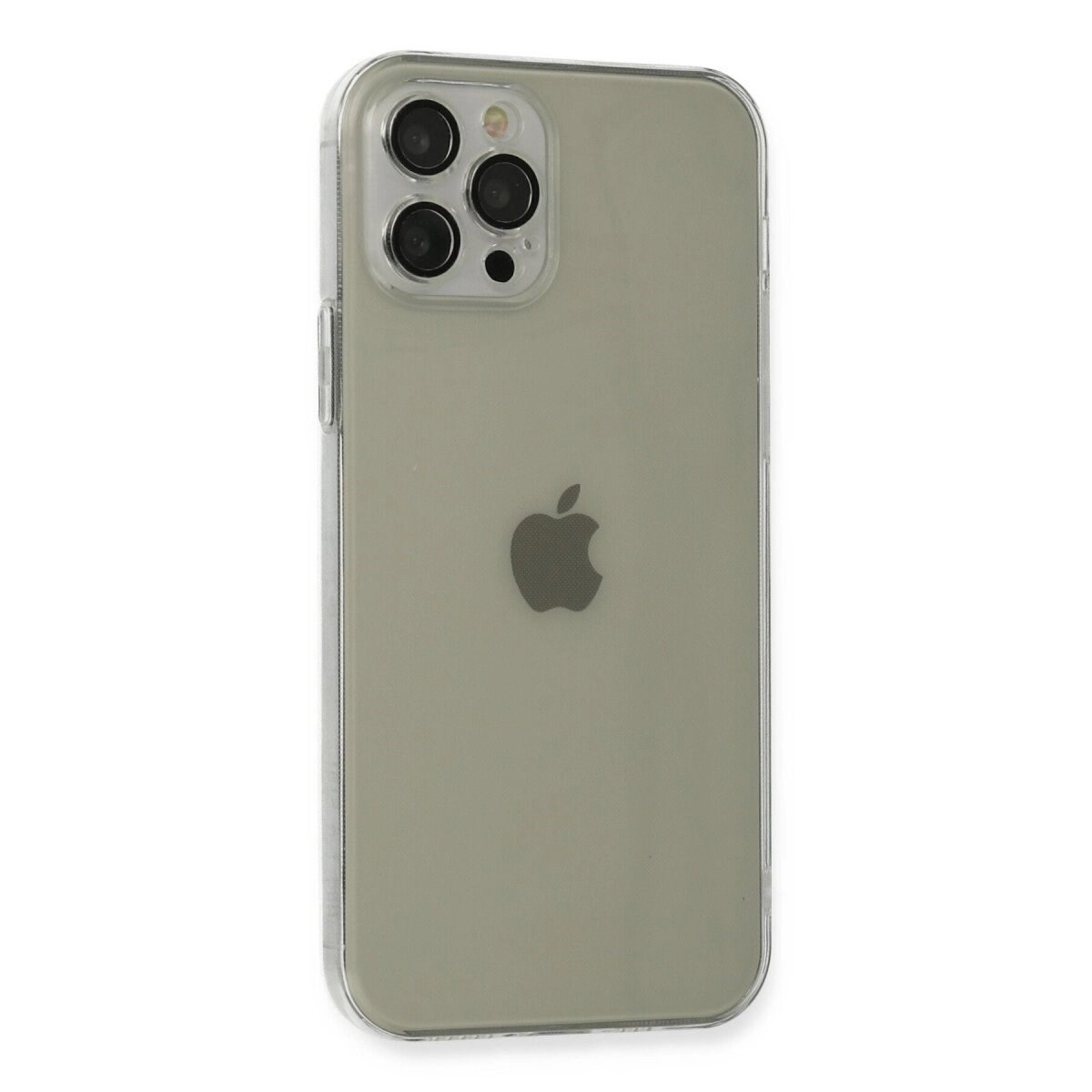 Apple İphone 12 Pro Max Kılıf Fly Lens Silikon - Şeffaf