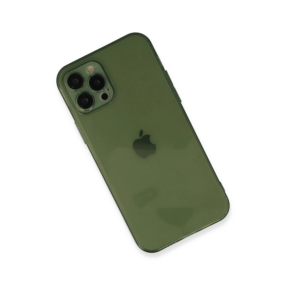 Apple İphone 12 Pro Max Kılıf Fly Lens Silikon - Yeşil