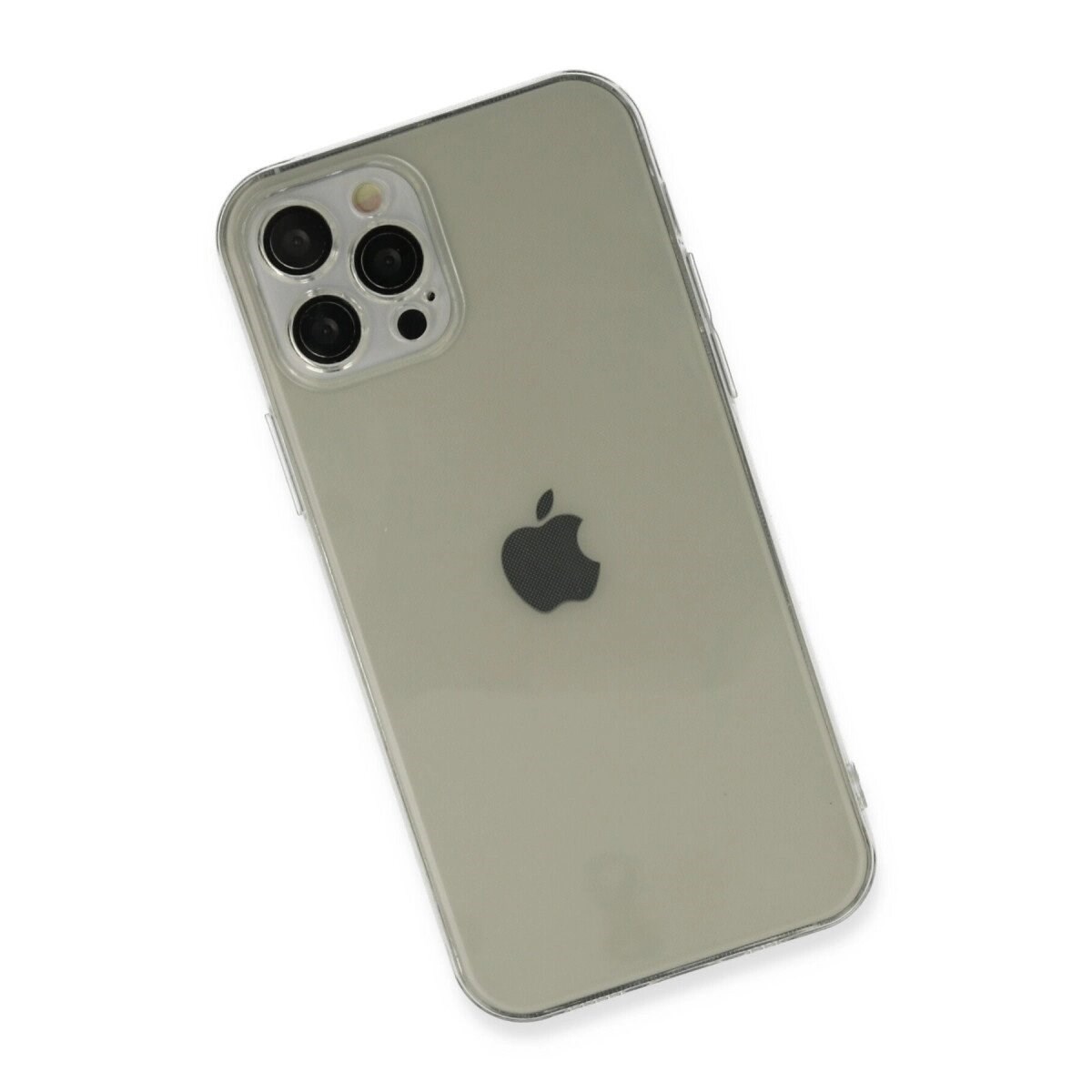 Apple İphone 12 Pro Max Kılıf Fly Lens Silikon - Şeffaf