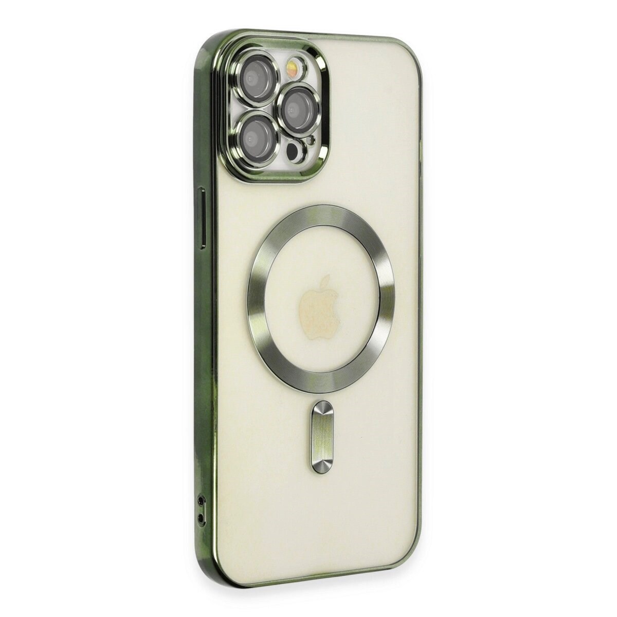 Apple İphone 12 Pro Max Kılıf Kross Magneticsafe Kapak - Koyu Yeşil