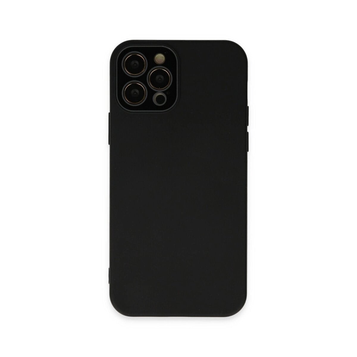 Apple İphone 12 Pro Max Kılıf Lansman Glass Kapak - Siyah