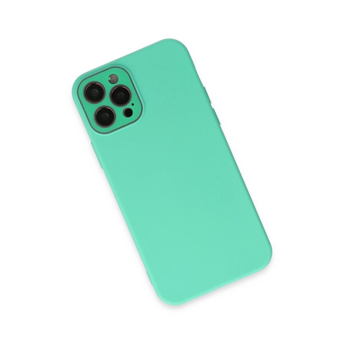 Apple İphone 12 Pro Max Kılıf Lansman Glass Kapak - Turkuaz