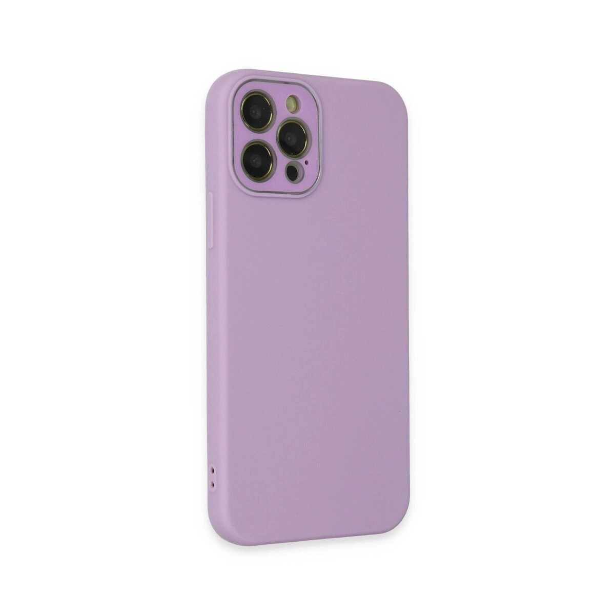 Apple İphone 12 Pro Max Kılıf Lansman Glass Kapak - Lila