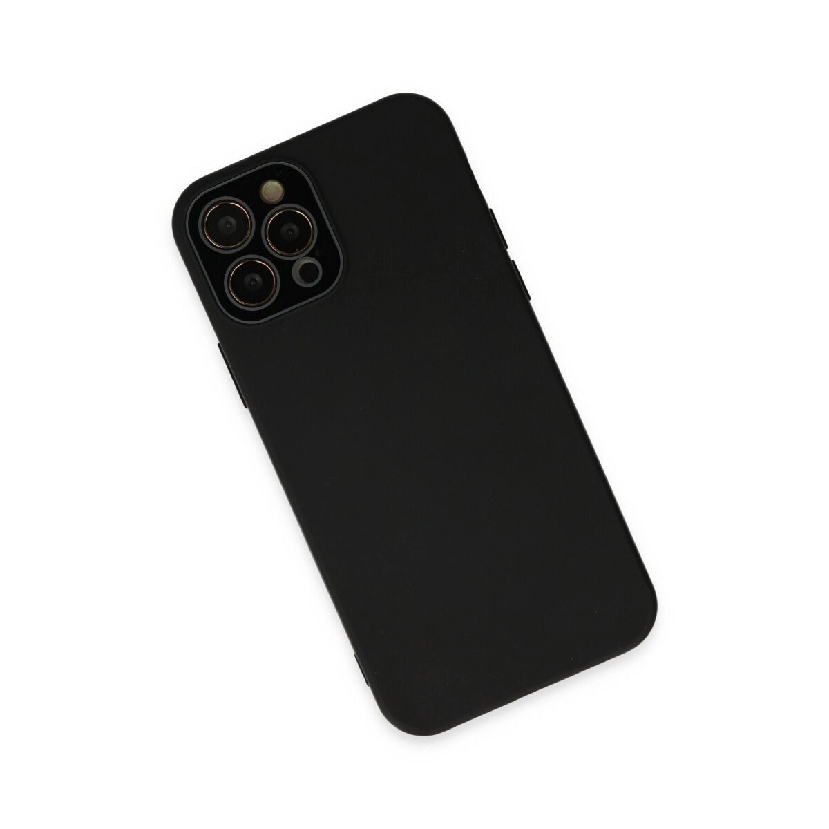 Apple İphone 12 Pro Max Kılıf Lansman Glass Kapak - Siyah