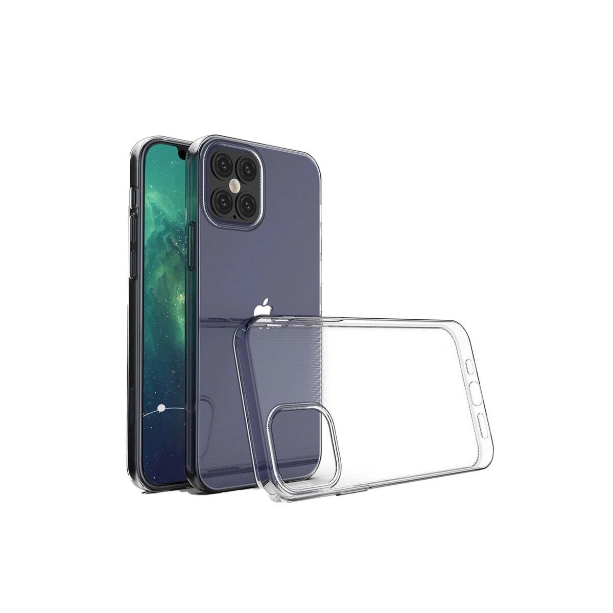 Apple İphone 12 Pro Max Kılıf Lüx Şeffaf Silikon