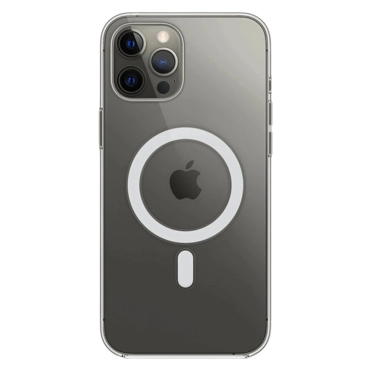 Apple İphone 12 Pro Max Kılıf Magneticsafe Şeffaf Silikon - Şeffaf