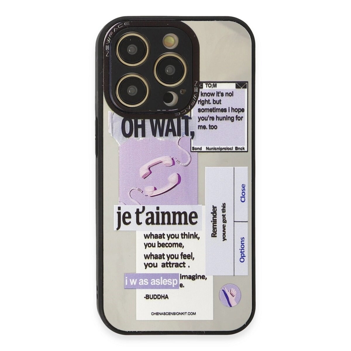 Apple İphone 12 Pro Max Kılıf Mirror Desenli Kapak - Mirror - 4