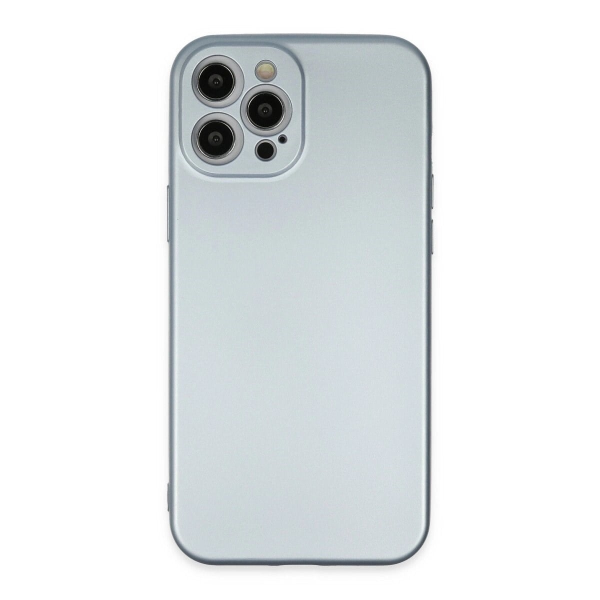 Apple İphone 12 Pro Max Kılıf Nano İçi Kadife Silikon - Sky Blue