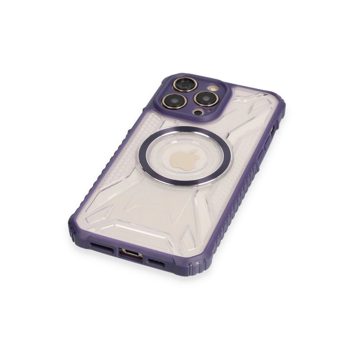 Apple İphone 12 Pro Max Kılıf Prag Magneticsafe Kapak - Derin Mor