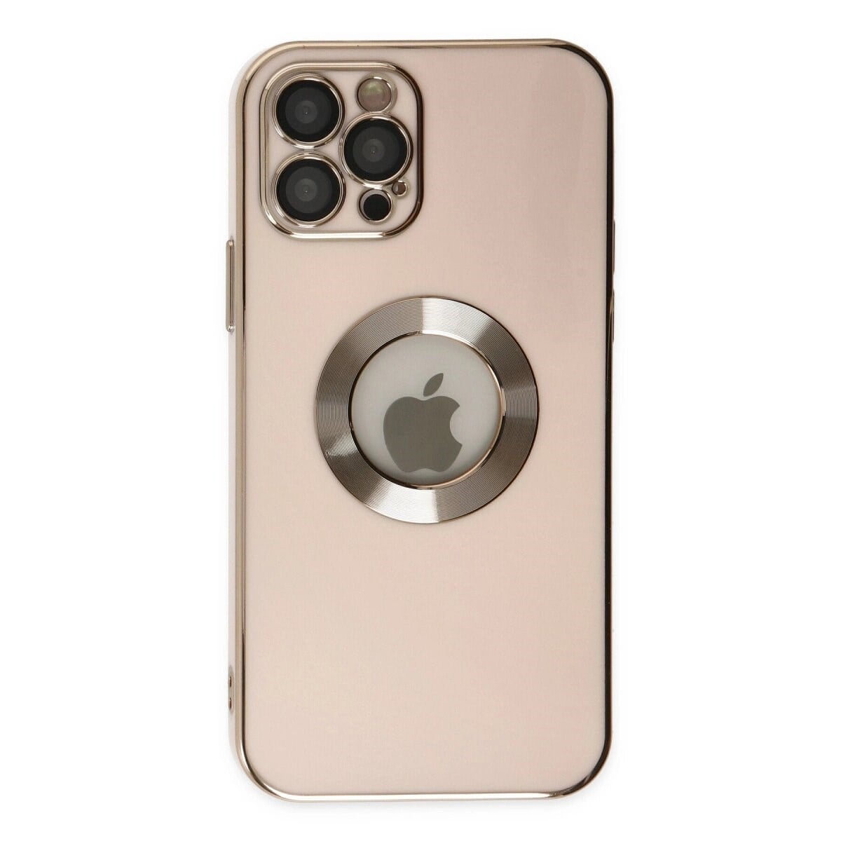 Apple İphone 12 Pro Max Kılıf Store Silikon - Pembe